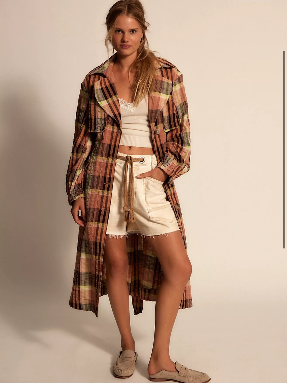 NWT Free People We The Free Bliss Maxi Trench sz M